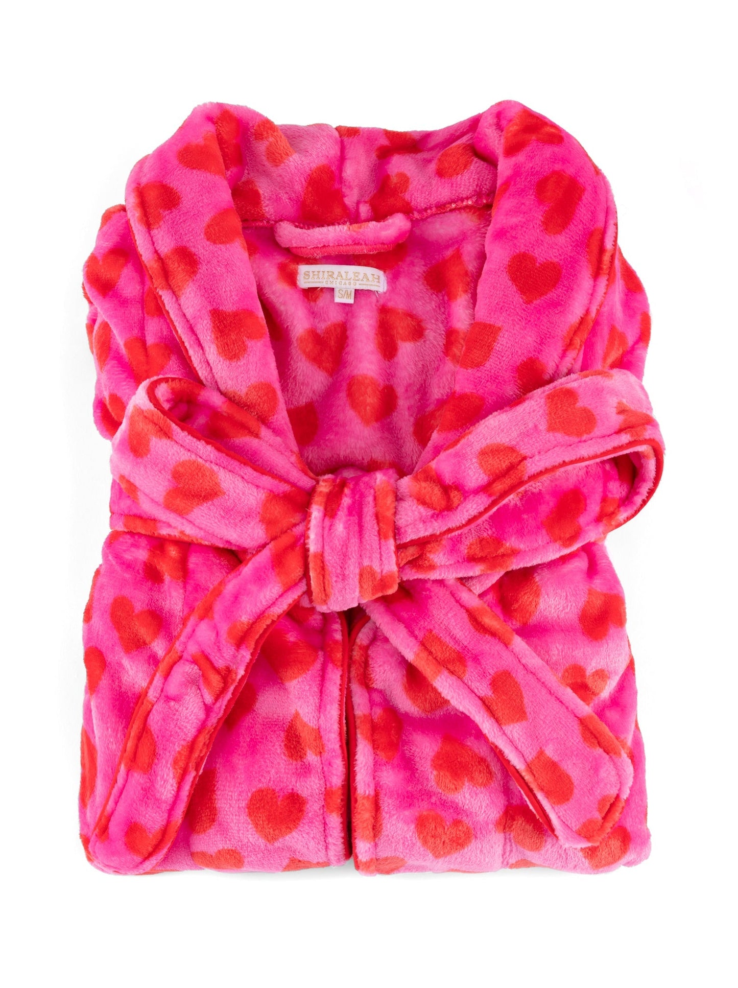 Shiraleah Hearts Robe, Pink by Shiraleah