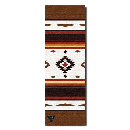 Elk Grove Yoga Mat – 6 mm Extra Thick, Double-Sided Non-Slip, Eco-Friendly PER with Earth-Tone Striped Design | Yune Yoga
