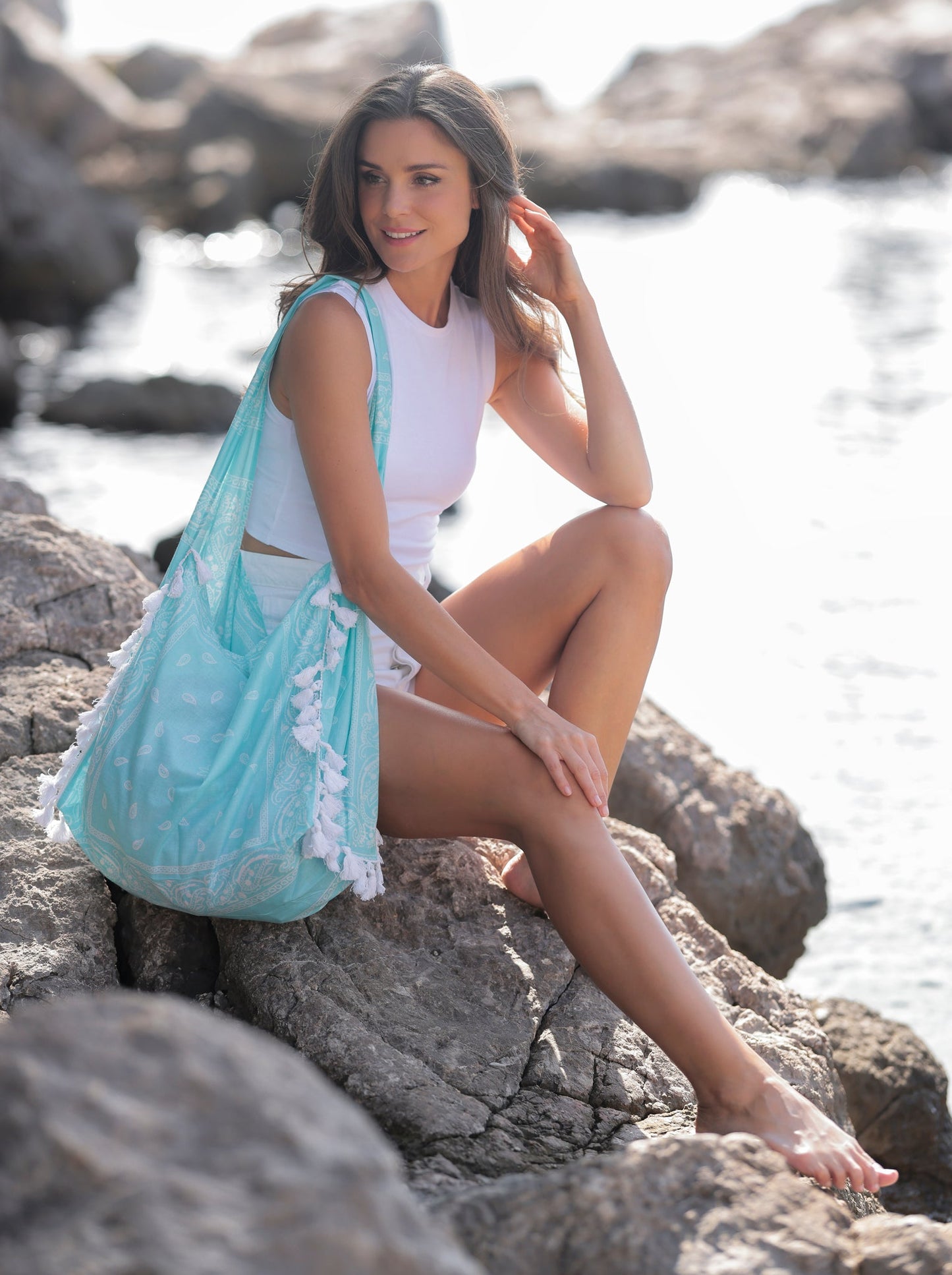 Shiraleah Jane Hobo, Turquoise by Shiraleah