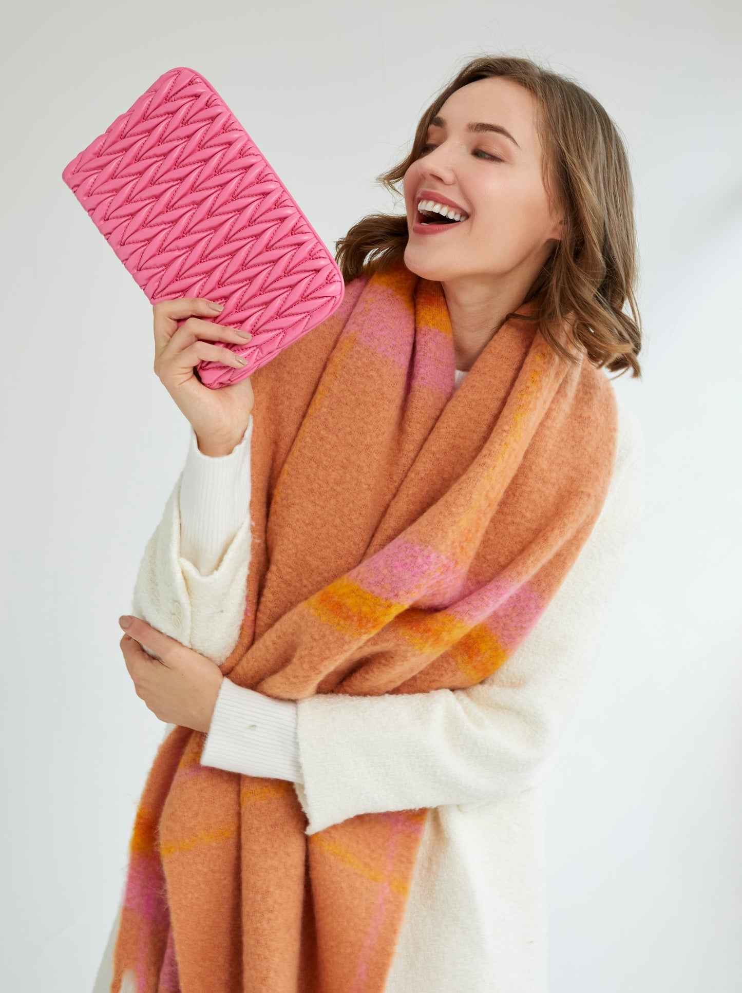 Shiraleah Jody Zip Pouch, Pink by Shiraleah