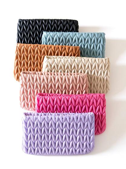 Shiraleah Jody Zip Pouch, Ivory by Shiraleah