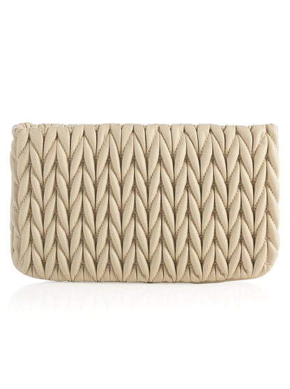 Shiraleah Jody Zip Pouch, Ivory by Shiraleah