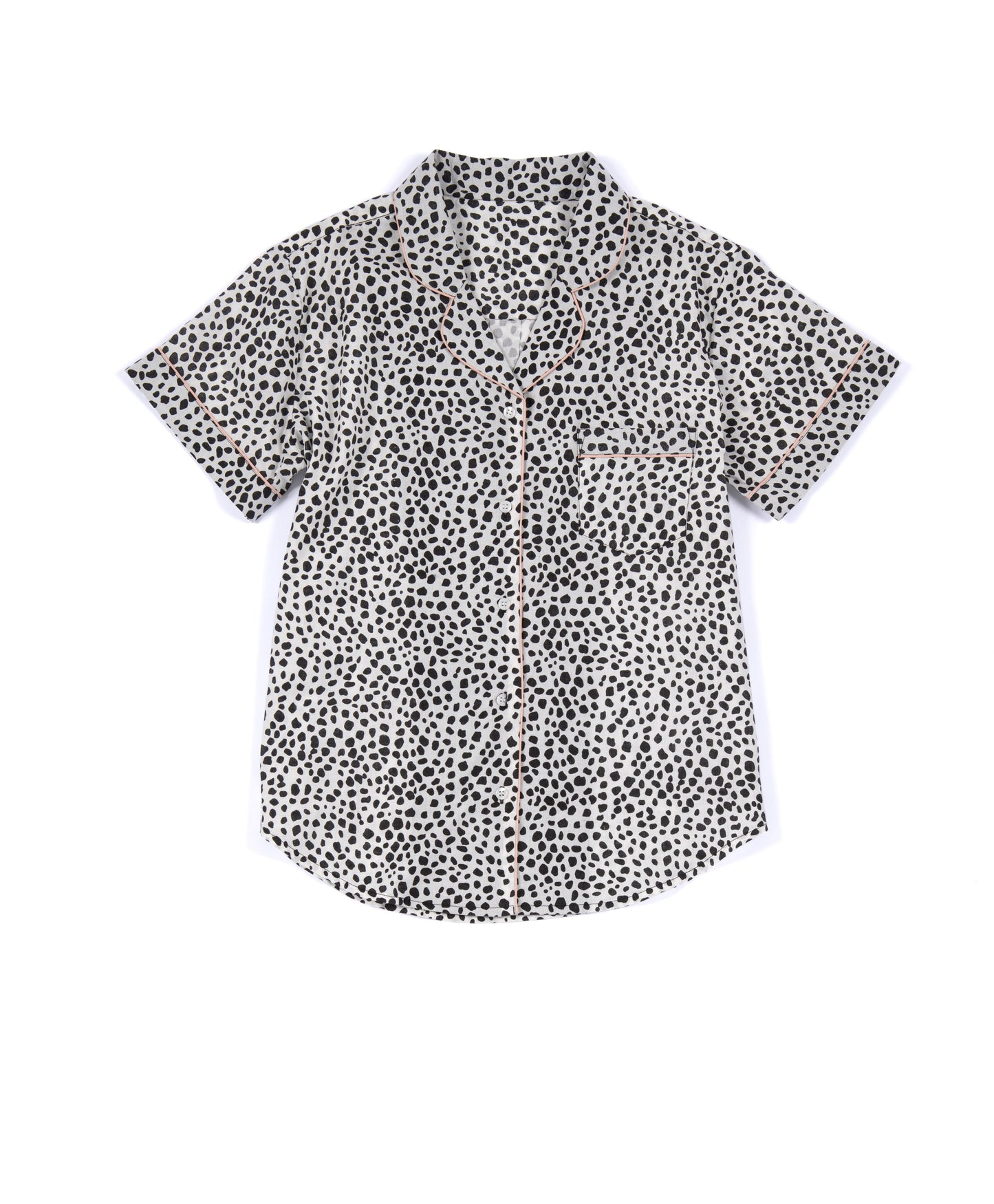 Shiraleah Lauren Spot Print Pj Set, Black - FINAL SALE ONLY by Shiraleah