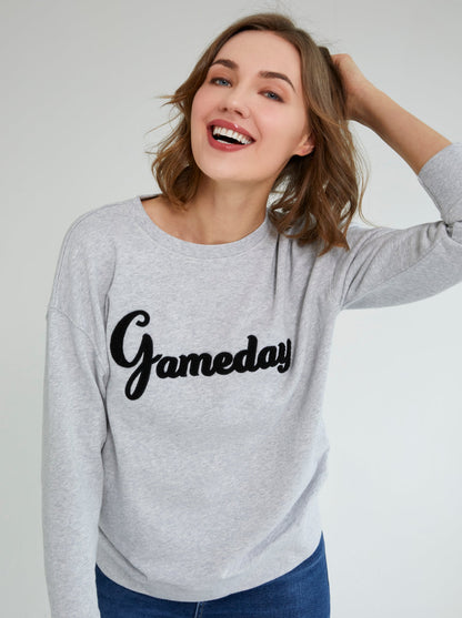 Shiraleah "Gameday" Sweatshirt, Grey by Shiraleah