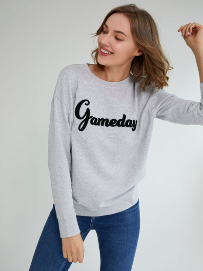 Shiraleah "Gameday" Sweatshirt, Grey by Shiraleah