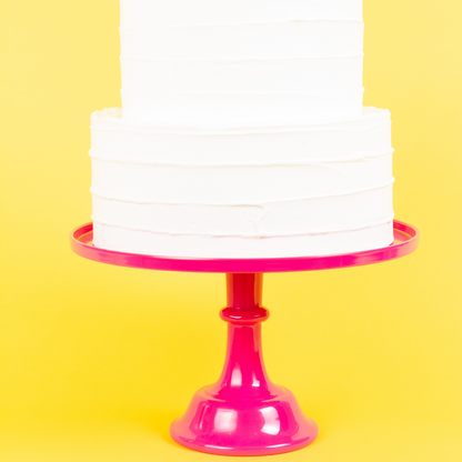 Hot Pink Pedestal Cake Stand by Sprinkles & Confetti | Party Boxes & Party Supplies