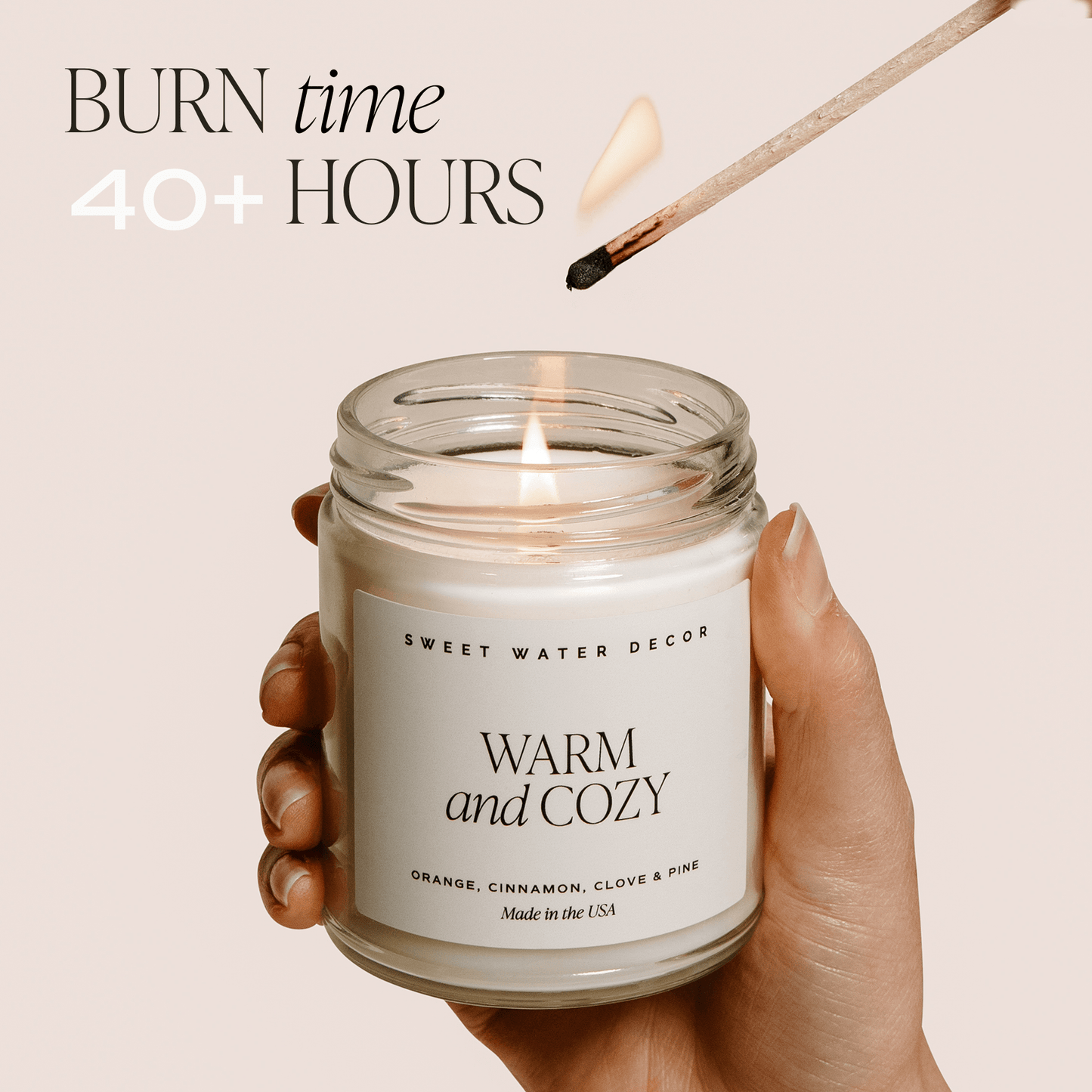 Self Care Soy Candle - Clear Jar - 9 oz by Sweet Water Decor