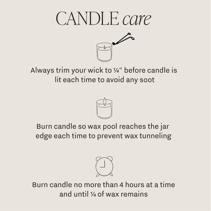 Self Care Soy Candle - Clear Jar - 9 oz by Sweet Water Decor