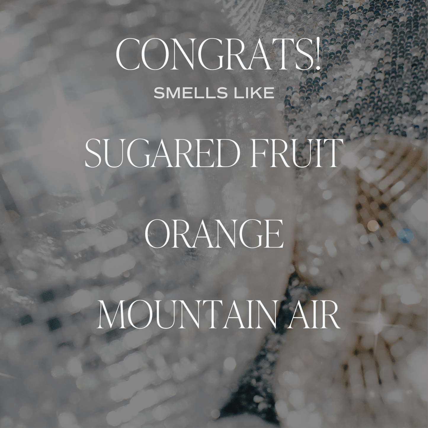 Congrats! Soy Candle - Clear Jar - 9 oz by Sweet Water Decor