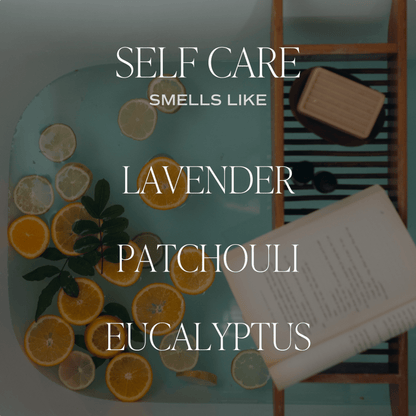 Self Care Soy Candle - Clear Jar - 9 oz by Sweet Water Decor