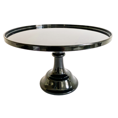 Black Pedestal Melamine Cake Stand by Sprinkles & Confetti | Party Boxes & Party Supplies