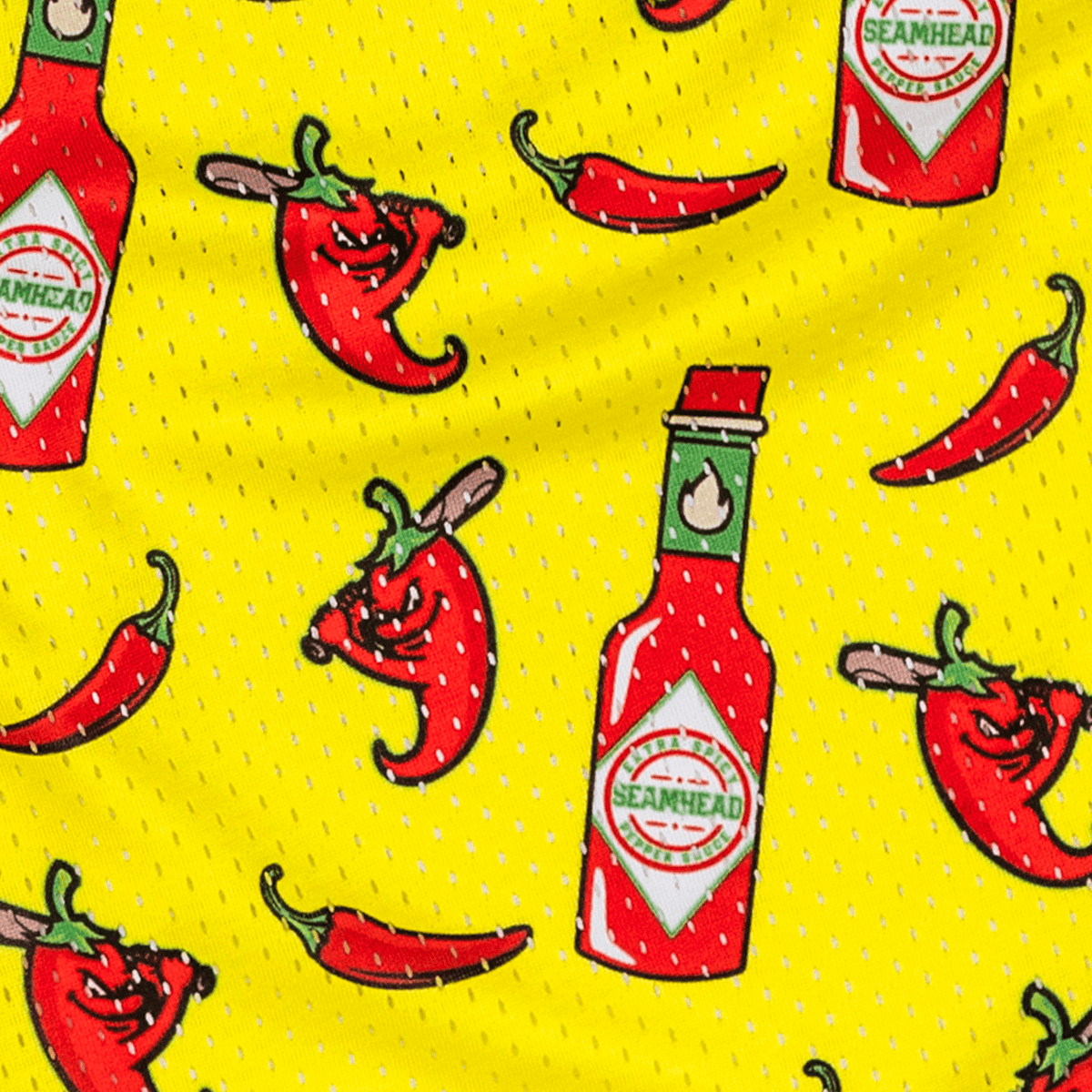 Ghost Peppers Mesh Lifestyle Baseball Shorts