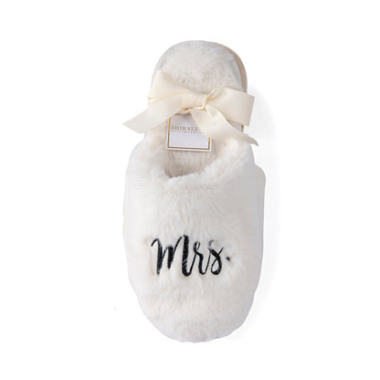 Shiraleah "Mrs" Bridal Slippers, Ivory by Shiraleah