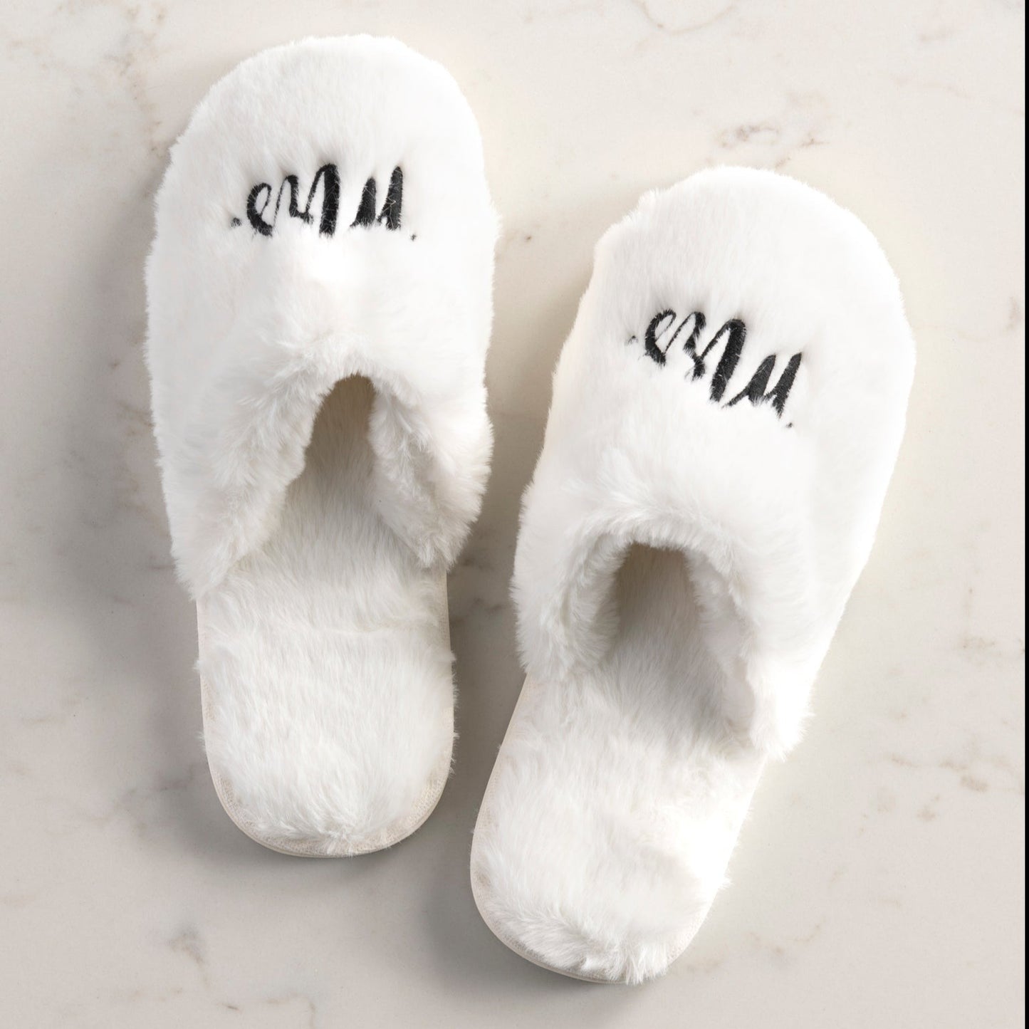 Shiraleah "Mrs" Bridal Slippers, Ivory by Shiraleah