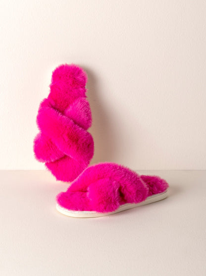 Shiraleah Christina Slippers, Magenta by Shiraleah