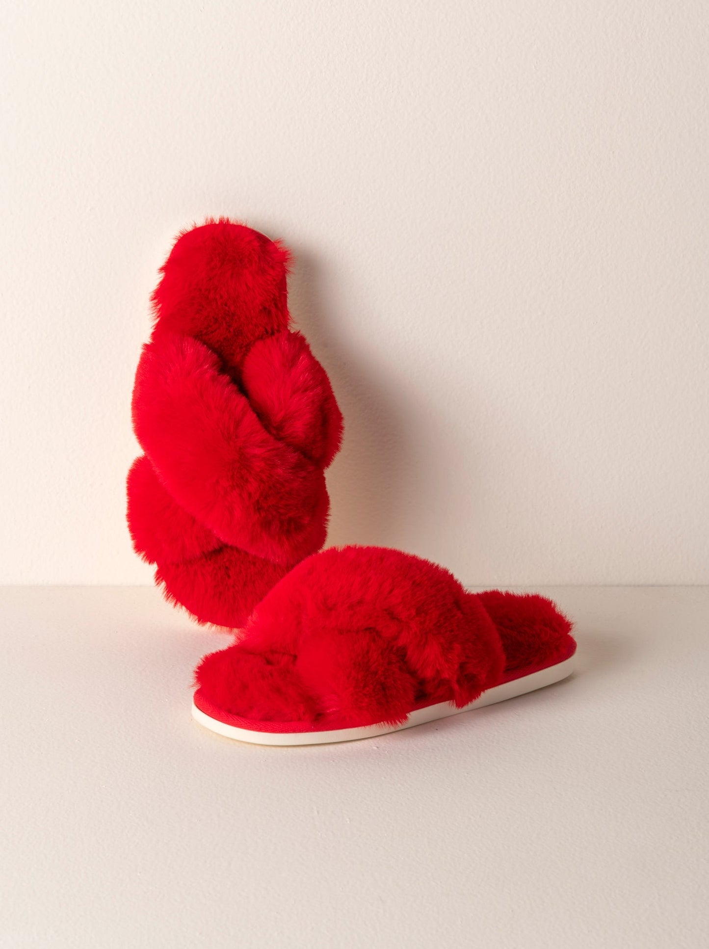 Shiraleah Christina Slippers, Red by Shiraleah