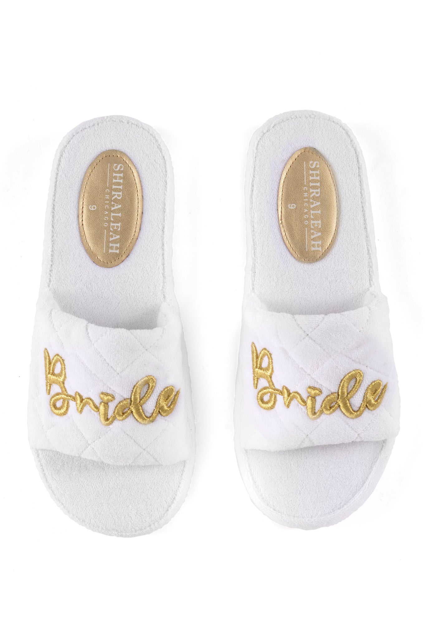 Shiraleah Terry "Bride" Pool Slides, White by Shiraleah