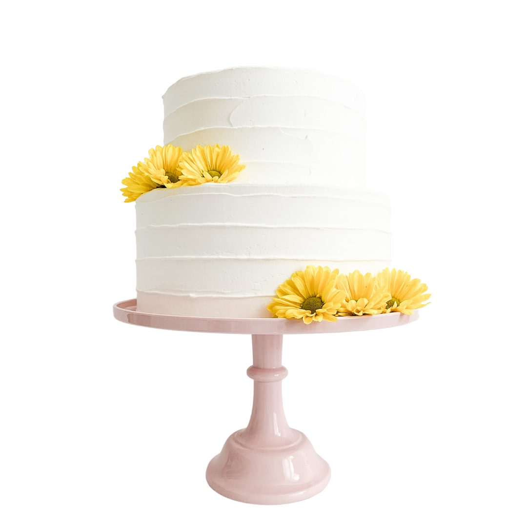 Light Pink Pedestal Cake Stand by Sprinkles & Confetti | Party Boxes & Party Supplies