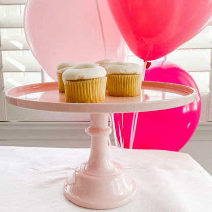 Light Pink Pedestal Cake Stand by Sprinkles & Confetti | Party Boxes & Party Supplies