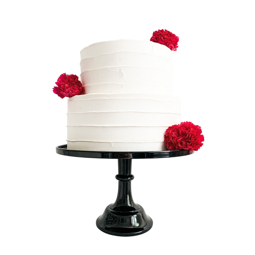 Black Pedestal Melamine Cake Stand by Sprinkles & Confetti | Party Boxes & Party Supplies