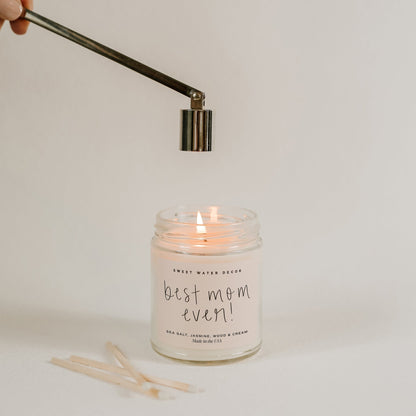 Best Mom Ever! Soy Candle - Clear Jar - 9 oz by Sweet Water Decor