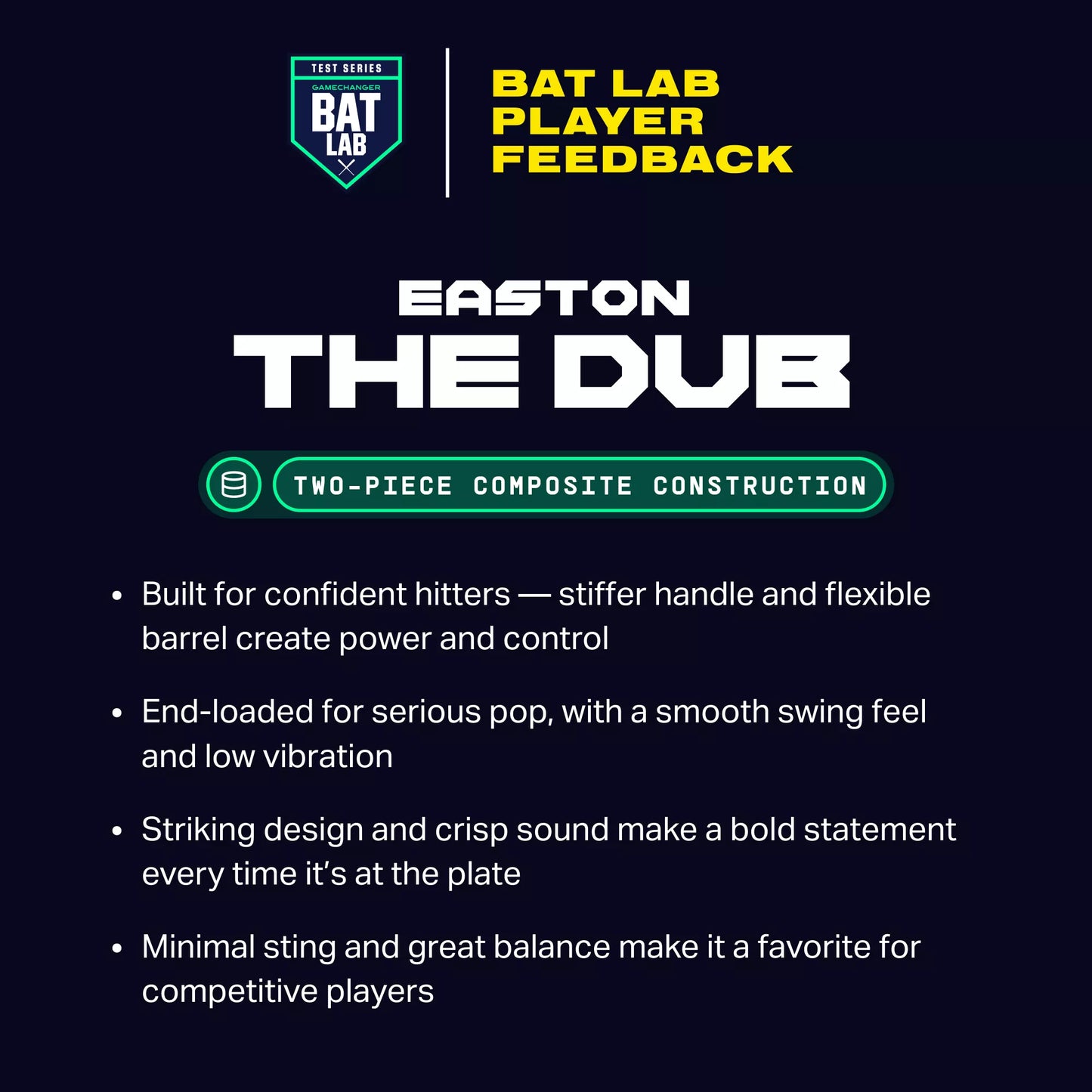 Easton The Dub 2¾" USSSA Bat (30" Drop 5 + Drop 10)