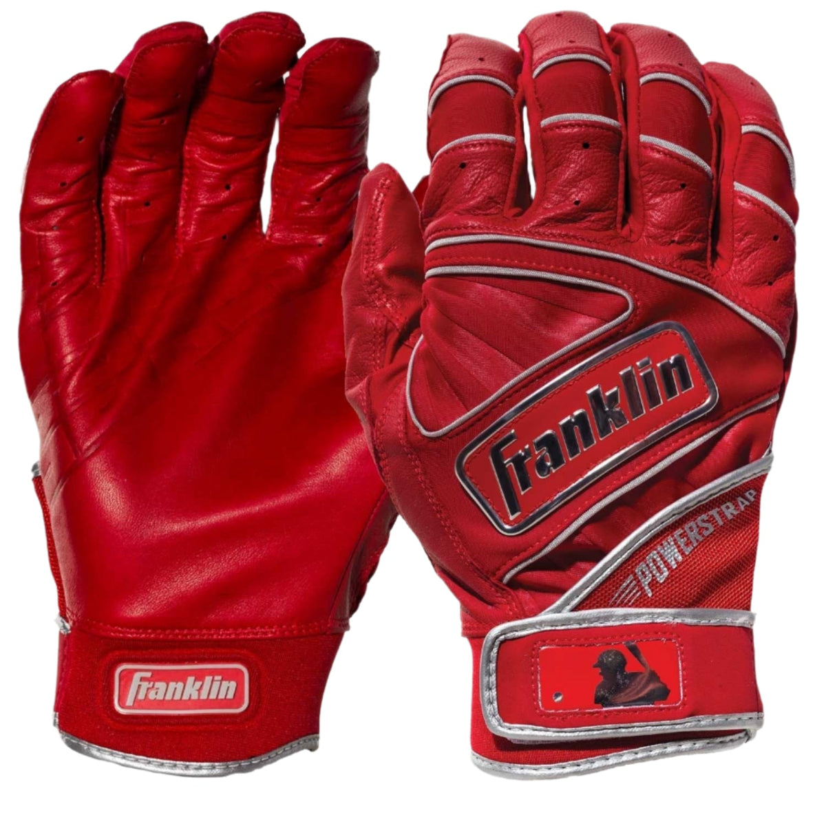 Franklin Powerstrap Chrome Batting Gloves - (20493F)