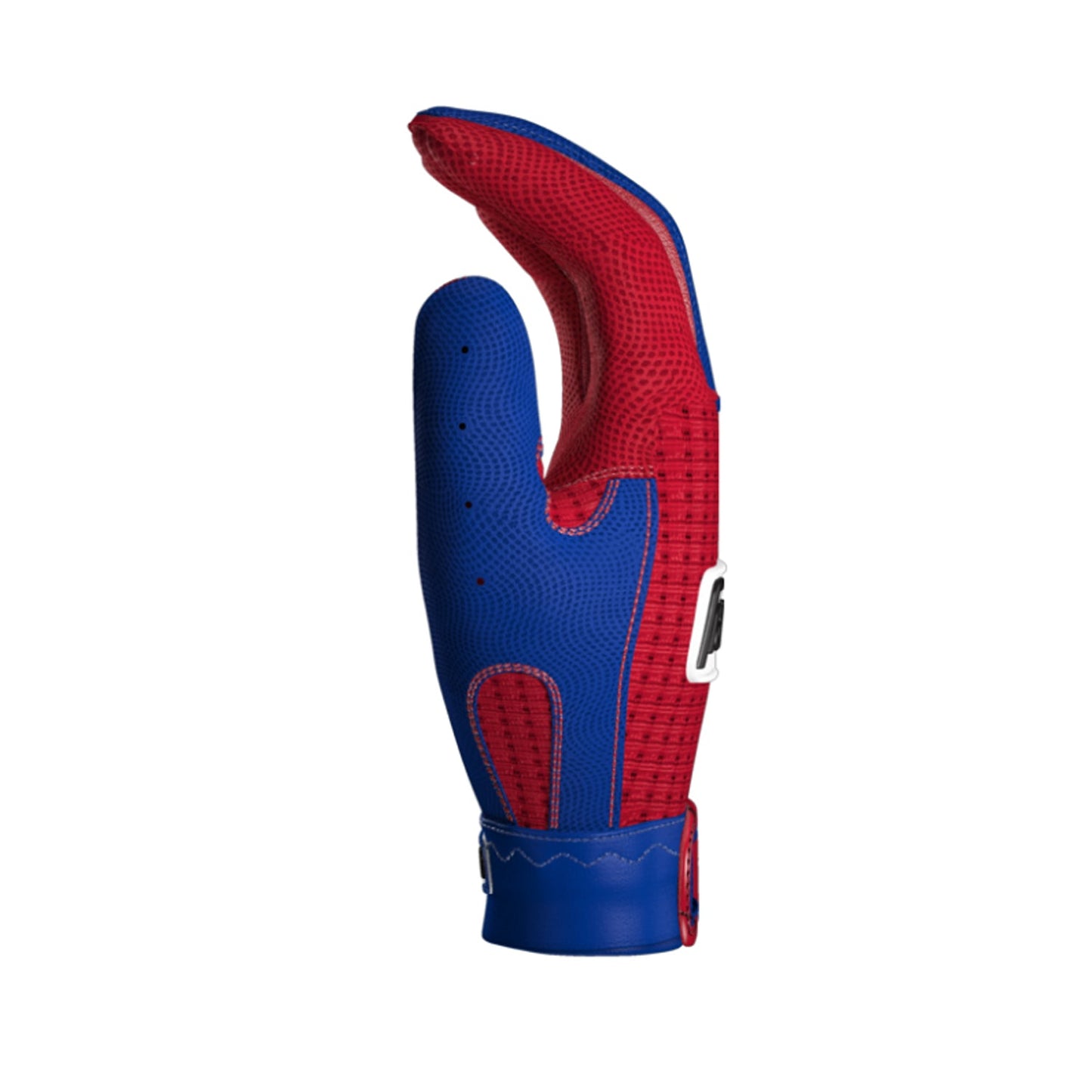 Franklin Pro Classic ADULT Royal Blue and Red Batting Gloves - Peligro Sports Edition