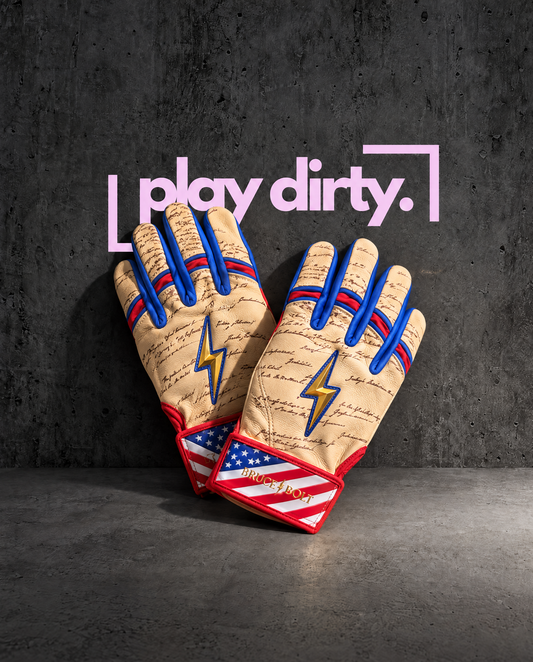 *SUPER RARE Bruce Bolt USA250 (“Screeching Eagle” Batting Gloves)