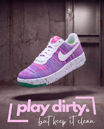Nike Air Force 1 Low Crater Flyknit - Fuchsia Glow (Women's Size US 7)