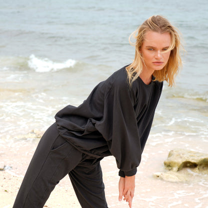 HALEY Bamboo Fleece Sweaters, in Off White by BrunnaCo