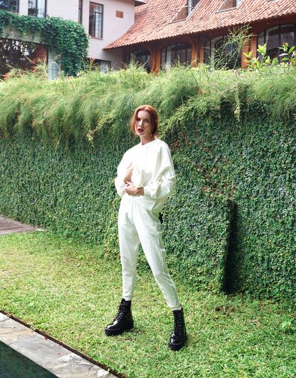 HALEY Bamboo Fleece Sweaters, in Off White by BrunnaCo