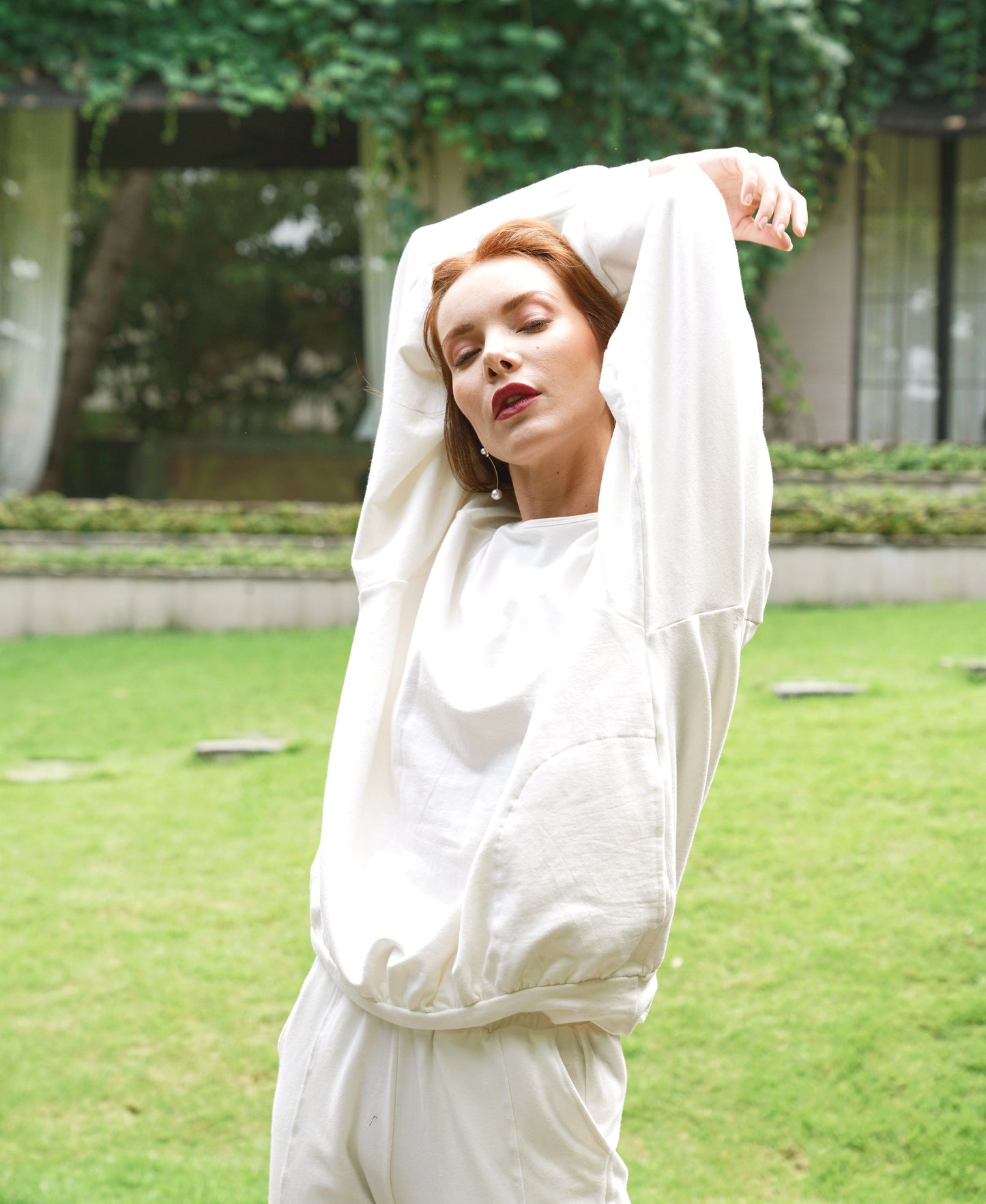 HALEY Bamboo Fleece Sweaters, in Off White by BrunnaCo