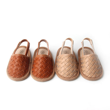 Woven Leather Sandals by Babe Basics