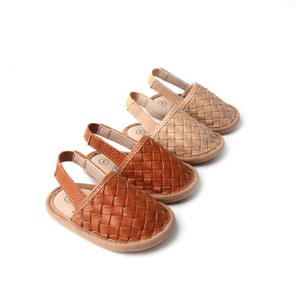 Woven Leather Sandals by Babe Basics