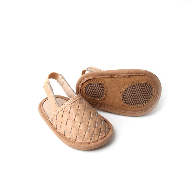 Woven Leather Sandals by Babe Basics