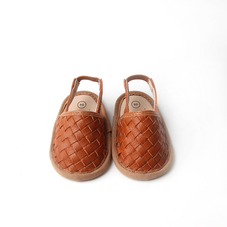 Woven Leather Sandals by Babe Basics