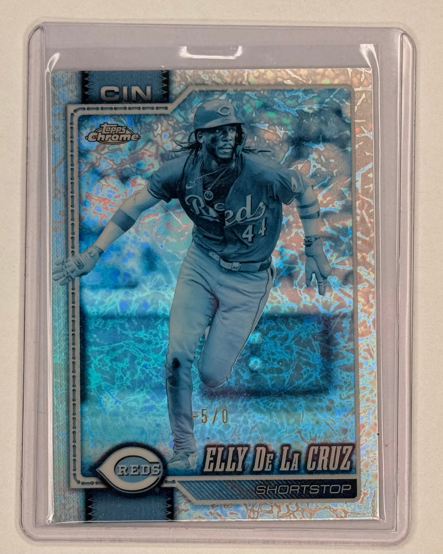 Elly De La Cruz -5/0 (2026 Topps Chrome Frozen Fractor)