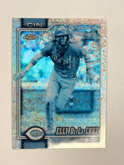 Elly De La Cruz -5/0 (2026 Topps Chrome Frozen Fractor)