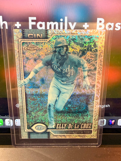 Elly De La Cruz -5/0 (2026 Topps Chrome Frozen Fractor)