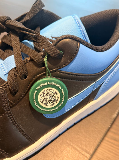 Jordan 1 Low - Black University Blue (Size US Mens 13)
