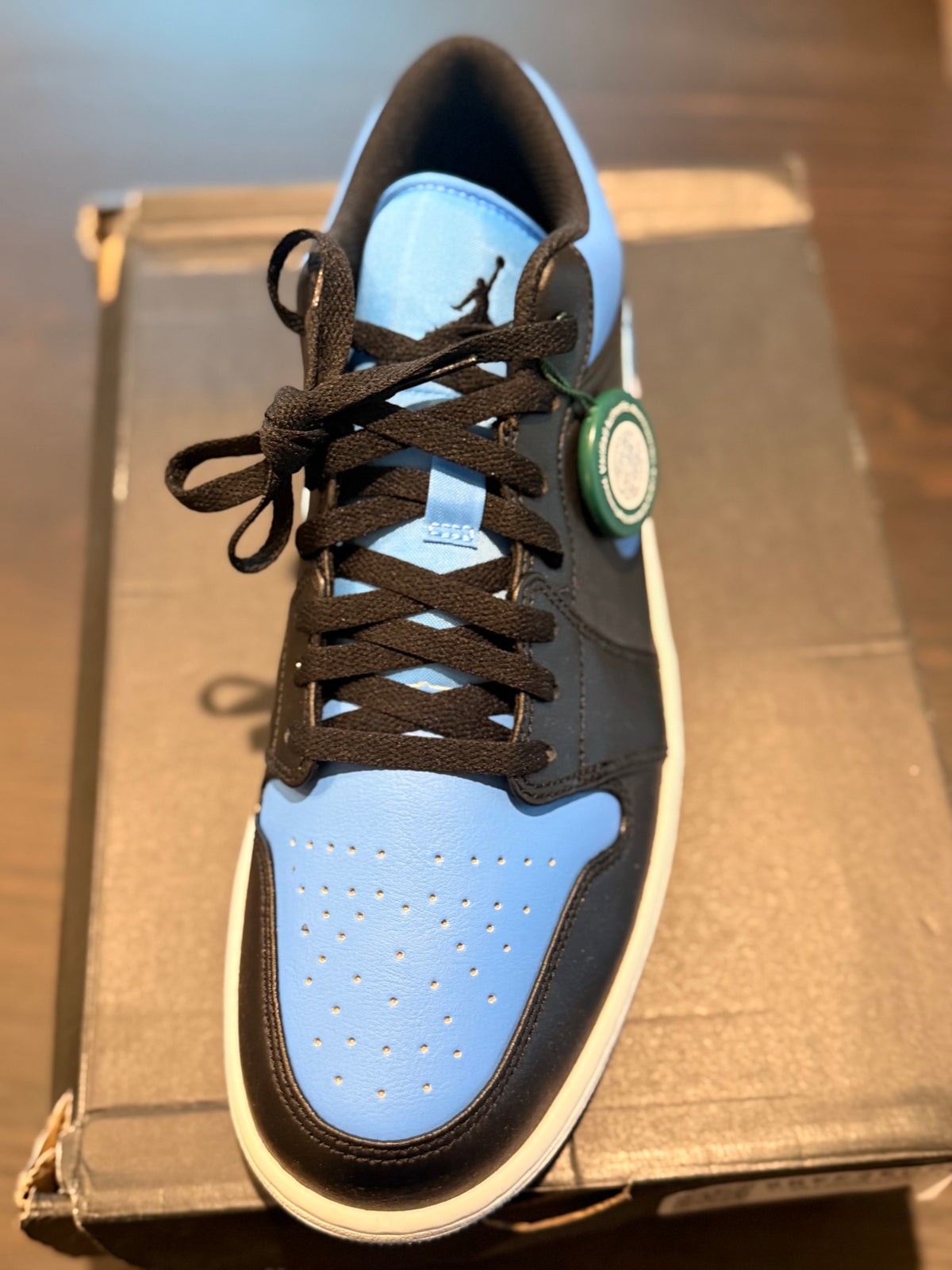 Jordan 1 Low - Black University Blue (Size US Mens 13)