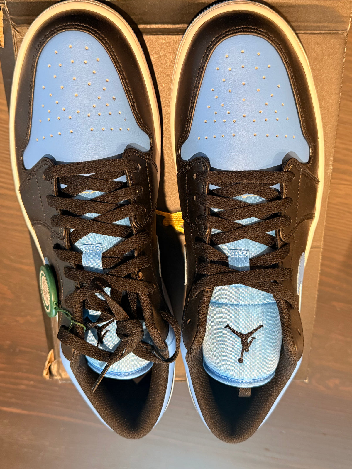 Jordan 1 Low - Black University Blue (Size US Mens 13)