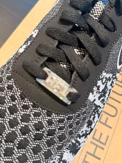 Nike Air Force 1 Low Crater Flyknit - Black White Melange (Size US Mens 13)