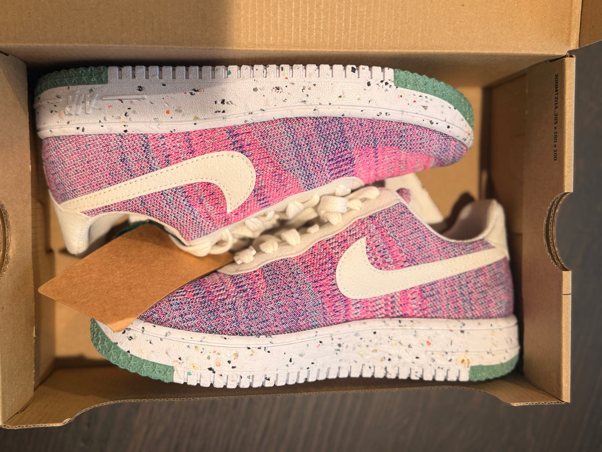 Nike Air Force 1 Low Crater Flyknit - Fuchsia Glow (Women's Size US 7)