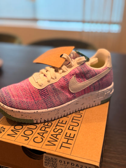 Nike Air Force 1 Low Crater Flyknit - Fuchsia Glow (Women's Size US 7)