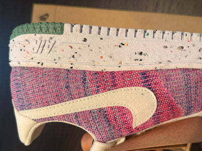 Nike Air Force 1 Low Crater Flyknit - Fuchsia Glow (Women's Size US 7)