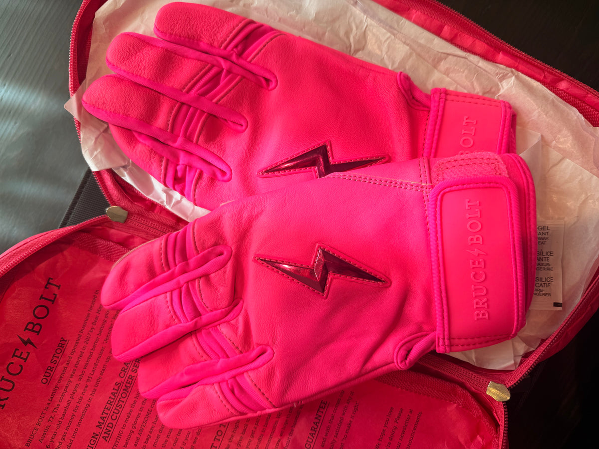 Bruce Bolt Short Cuff Batting Gloves (Premium Pro Bear Series)