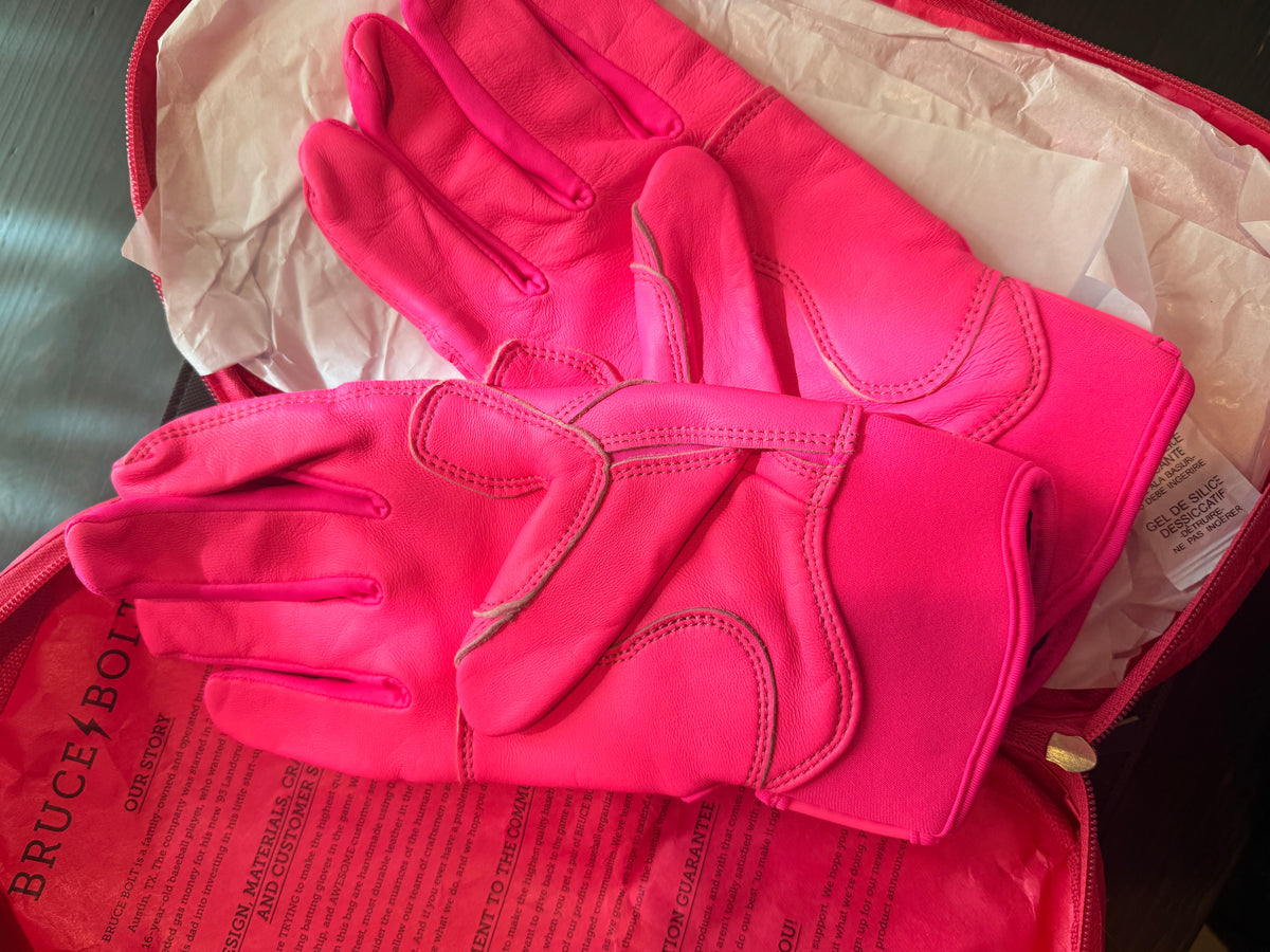 Bruce Bolt Short Cuff Batting Gloves (Premium Pro Bear Series)