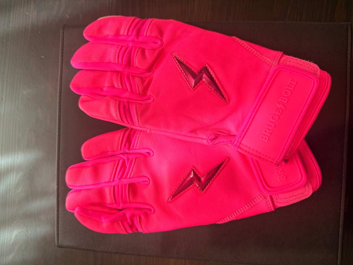 Bruce Bolt Short Cuff Batting Gloves (Premium Pro Bear Series)
